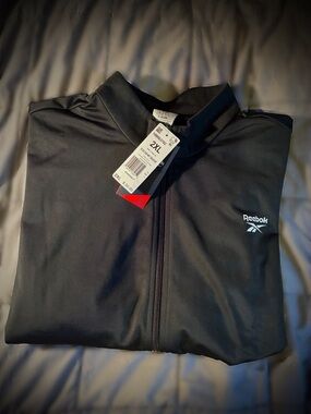 Reebok Men’s Black Full-Zip Performance Jacket